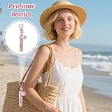 Botella de perfume de 5 ml, bonito y reutilizable con dije...
