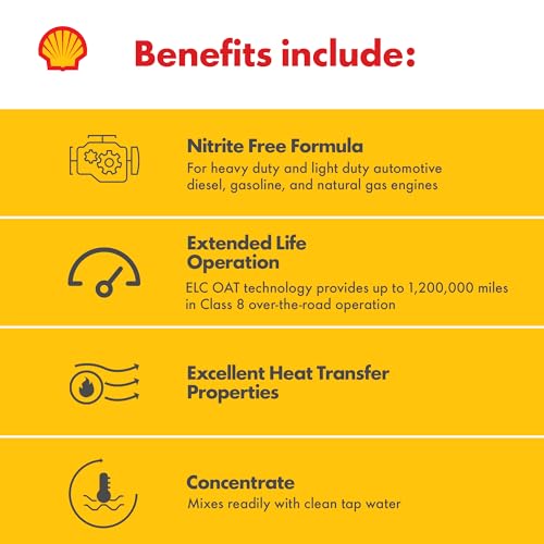 Shell Rotella Nitrite-Free Extended Life ELC Anti-Freeze + Coolant, Concentrate, 1 Gallon by Shell Rotella - Image 4