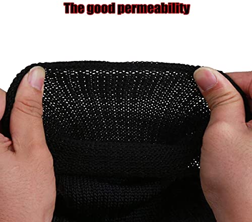 Yosoo Arm Protective Sleeves,Kevlar Sleeves Cut Resistant Heat Resistant Sleeve,Anti Abrasion Safety Armband For Garden Kitchen Work 1 Pair (Black) #TOP6
