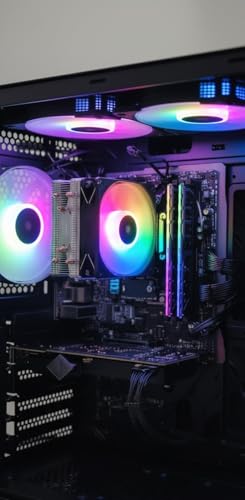 CHIST Premium Desktop, 11th Gen Core i5-11400F 6 Core 12Threats, 16GB DDR4 RAM, 512GB NVMe SSD, GT 730 4GB Graphic Card GDDR5, 24 Brazel Monitor Keyboard Mouse,Wi-Fi, Windows 11 Pro