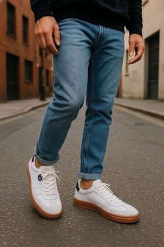 Baskets Gerland Strike pour homme Blanc Bowe & Bootmakers en cuir - 3