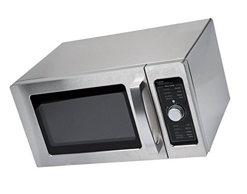 Special Offer Stainless Steel Commercial Microwave with Dial Control- 0 9 cu Ft - 120V 1000W