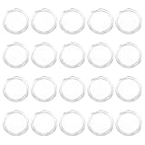 Abaodam Single Coin Containers 50Pcs 21Mm Plastic Protective Holders for Coin Collectors Storage