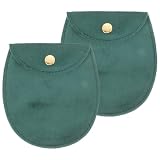 MUSISALY Set 2pezzi Marsupio Porta Orologio da Tasca Verde Stile Retrò, Borsa Portatile per Conservare e Proteggere Orologi da Tasca da Graffi e Sporco