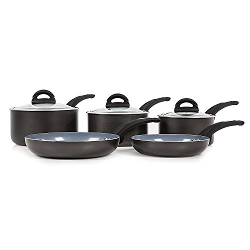 Tower T80303 Cerasure 5 Piece Pan Set with Non-Stick Coating, Suitable for all Hob Types Including Induction, Graphite - 2