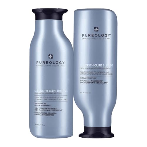 Pureology Strength Cure Blonde Purple Shampoo and Conditioner Bundle