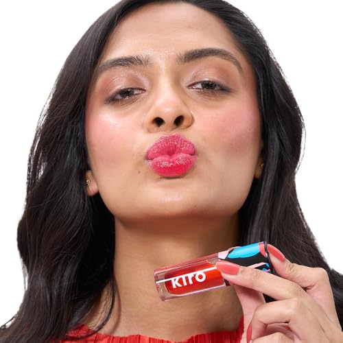 Image of Kiro PH-Play Color Changing Lip & Cheek Oil - Tangerine Tango, 5.5ml | Hydrating, Skin Brightening, Reduce Fine Lines | Non-Sticky, Non Greasy | Skin Care Infused with Moringa, Rosehip & Avocado Oils
