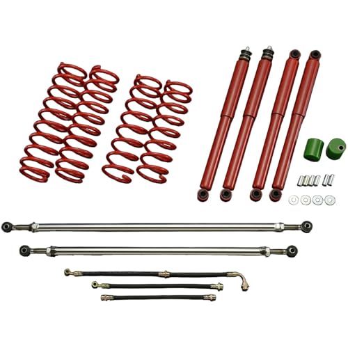 jb23用モーターファーム　サスペンションキット 2インチ一式 赤 Amazon | Motor Farm (モーターファーム) ジムニー JB23/33