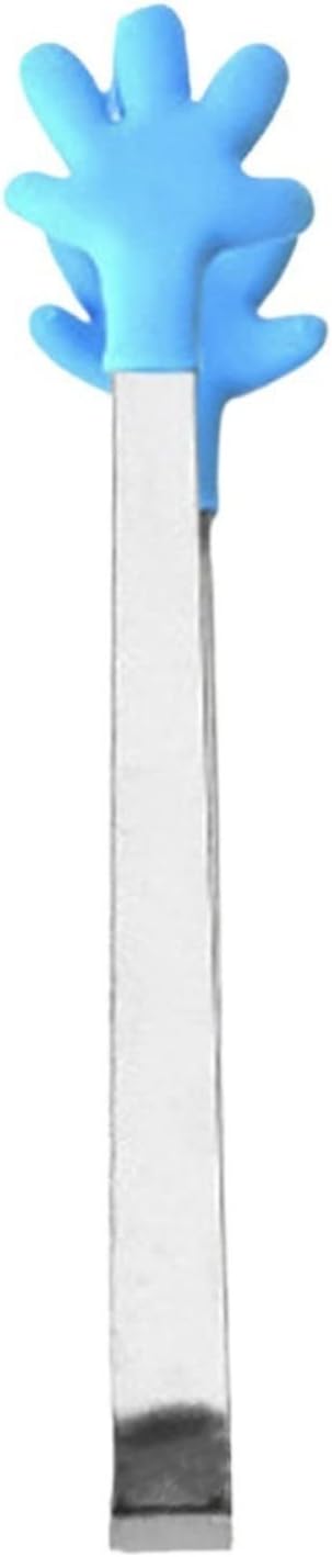 Tongs Mini Small Tongs for Serving Food Steel Tongs for Ice Salad Buffet Vegetable Slices Fruit Ice Lettuce Candy Sugar Tongs