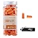Produktbild Kinbontop Schaumstoff-Ohrstöpsel, mit Aluminiumaufbewahrungsbox, 38 dB SNR (Dämmwert), Lärmreduktion, Gehörschutz, Orange (60 Paar)