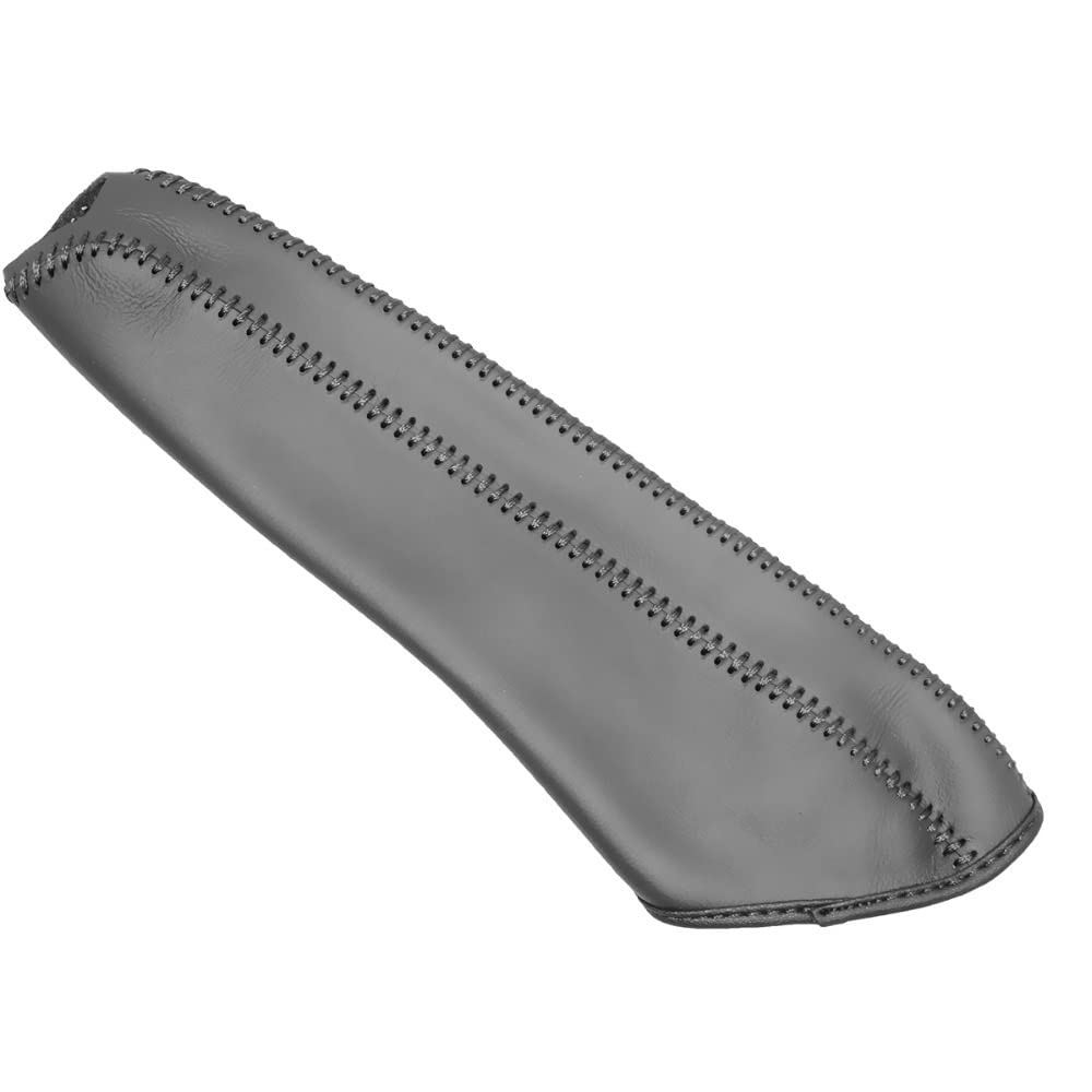 Handbremsengriffe Autohandbremsabdeckungen Fall Fit verwendet for Honda Civic 9 2011-2015 Handbremse Gripte Car-Styling Echtes Leder Auto Cover schwarz (Color : Noir)