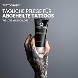 TattooMed Zestaw do pielęgnacji tatuażu, kompletny system do pielęgnacji skóry wytatuowanej, 3 sztuki (3 x 100 ml)