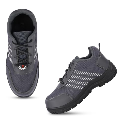 Image of Foot Trends Safety Shoes with Lace-up and Steel Toe Protection Shoes for Factory, Construction and Industrial Work for Men
