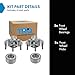 TRQ 2 Piece Front Wheel Bearing & Hub Assembly Set Compatible with 2001-2006 Hyundai Santa Fe 2005-2009 Tucson 2005-2010 Kia Sportage