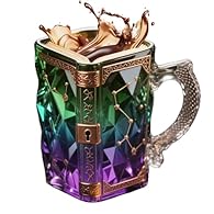 BOOSTING MYSTIC AESTHETIC - With its mystical totem carving and ancient manuscript texture, the book mug captivates fantasy enthusiasts, creating an immersive atmosphere that enriches space decor during moments of relaxation or inspiration. IMAGINATI...