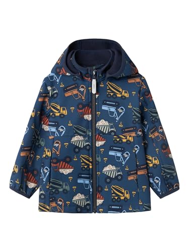 NAME IT Jungen NMMMALTA05 Jacket AOP FO Jacke, Dark Denim/AOP:Digger, 104