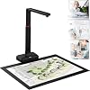 A2/A3 Large Format Camera Scanner Document Scanner - USB Document Camera, Book Scanner | Automatic Page Correction, OCR in 130+ Languages, LED Light, Ideal for Archiving, School & Office