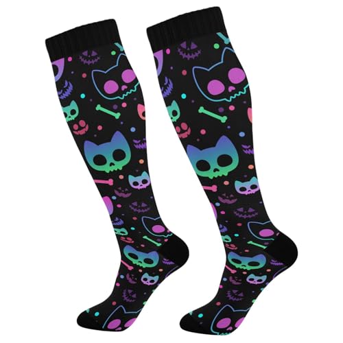 Image of Compression Socks for Women & Men, Knee High Socks for Circulation Medical Running Athletic Nurse Travel