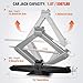 Nilight Scissor Jack for Car 1.5 Ton(3307 lbs), Heavy Duty Steel Scissor Lift Jack Car Kit with Ratchet Wrench for Sedan SUV MPV Tire Changing, 3.9''-13.6'' Lifting Range Portable Small Jack Black