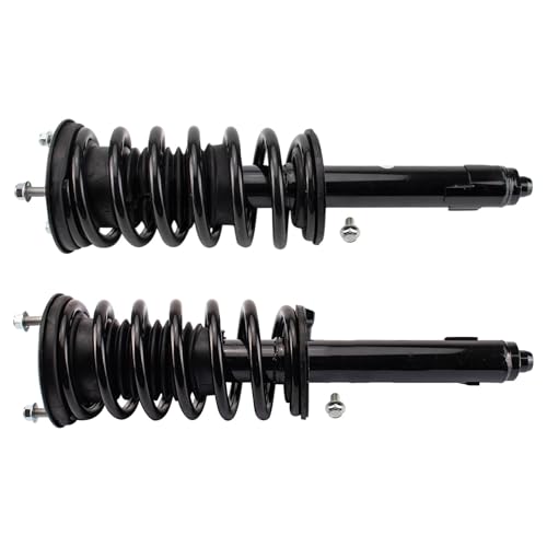 Image of TRQ Front Driver Side Strut and Spring Assembly Set Loaded | TRQ Front Driver Side Strut and Spring Assembly Set Loaded