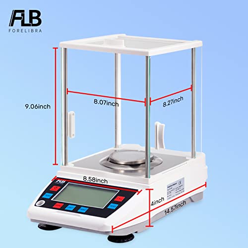 Lab Analytical Balances 100Gx0.0001G - 0.1Mg Lab Scales 0.0001G Accuracy, Digital Precision Balance, Scientific Scale, Jewelry Scale #TOP5