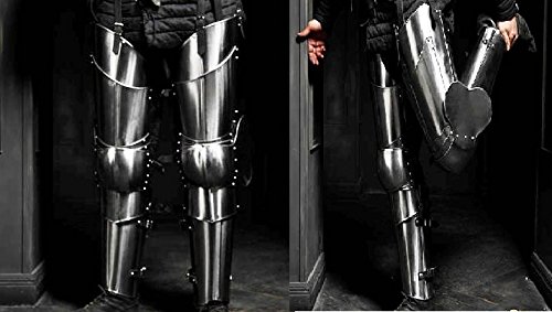 LARP Fantasy Medieval Steel Armour Legs Armor Milan
