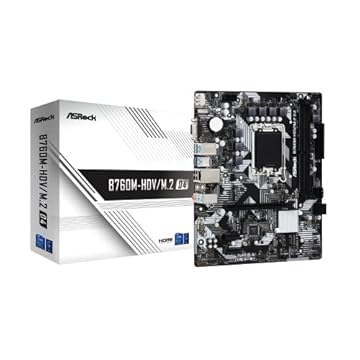 ASRock B760M-HDV/M.2 D4, Intel B760, 1700, Micro ATX, 2 DDR4, VGA, HDMI, DP, GB LAN, PCIe4, 2x M.2
