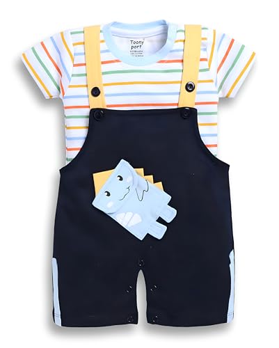 Image of Toonyport Baby Boy Cute Mamma's Munckin Dungaree (Pink)