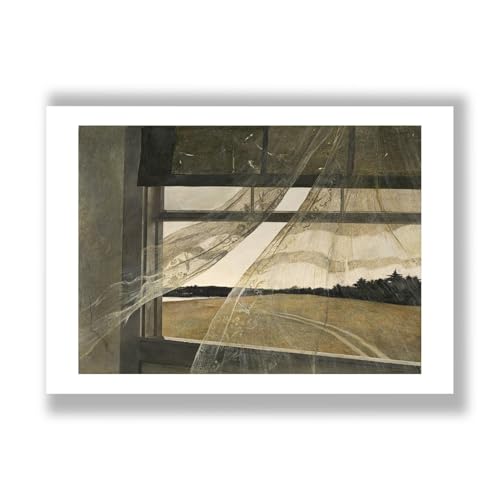 Andrew Wyeth Wind from the Sea impression d'art semi-brillante Spiffing Prints taille M