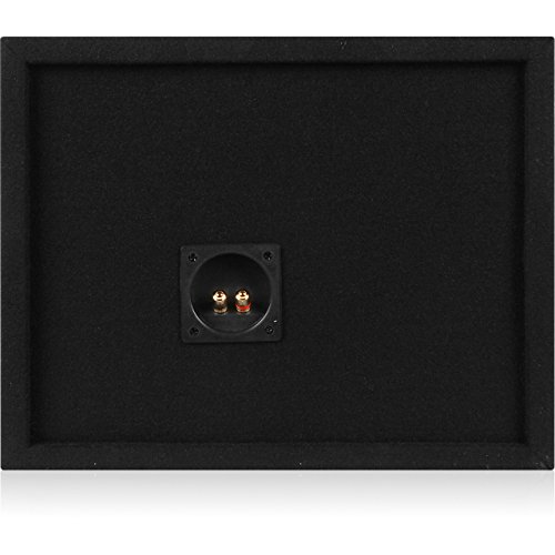 Image of BELVA 1SV12B Single 12 inch Vented Subwoofer Enclosure - 3 /4 inch MDF Car Sub Box with 1.8 cu ft, Polyfil Lining, Durable Carpet, Gold Terminals, Tuned to 36Hz