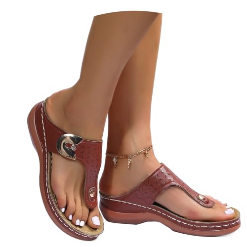 Sandales orthopédiques compensées d'été pour femme - Sabots confortables de jardin