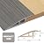 Door-Threshold-Ramps Floor-Transition-Strip 36 inch, Threshold 1/2'' ~ 3/5'', Thresholds Ramps for Doorways, Vinyl-Transition-Strip for Door/Floor (Wood grain gray)