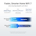 ASUS RT-BE82U Dual-Band WiFi 7 (802.11be) Smart AiMesh Extendable Router, 6500 Mbps, Five 2.5GbE Ports, 4096-QAM, Up to 3 SSIDs for IoT Devices, Parental Controls & VPNs, Advanced Network Security - Image 3