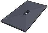 Receveur prêt à carreler 900x1200 avec petit caniveau d'écoulement centré longitudinal pour douche à l'italienne