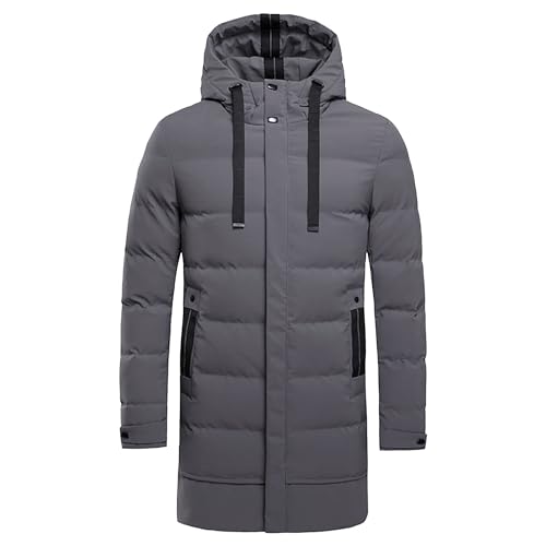 Manteaux longs d'hiver pour hommes blouson bouffant style urbain