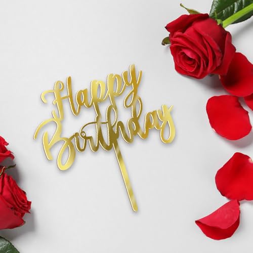 Yuinyo MS-327 Handmade Happy Birthday Cake Topper, Happy Birthday Cake Bunting Decor,Birthday Party Decoration Supplies thumb #1