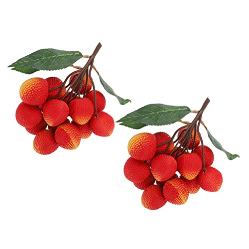Yardwe 10 Strings Artificial Longan Model Decoration Fruit Decor Blueberry Decor Artificial Display Cabinet Foam #TOP4