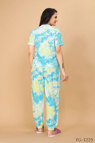 Image of Cotton Fashion Gallaria Couple Combo Pajama Set for Woman & Mens Combo Co-Order Set& Night Suit Set Combo|Nightwear| Tracking| Pajama Set Combo