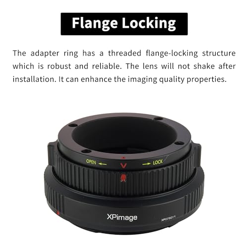 XPIMAGE Anillo Adaptador de Montura de Lente Compatible con Lente Kinoptik Cameflex para cámara Hasselblad X System XCD X1D X2D - imagen 3