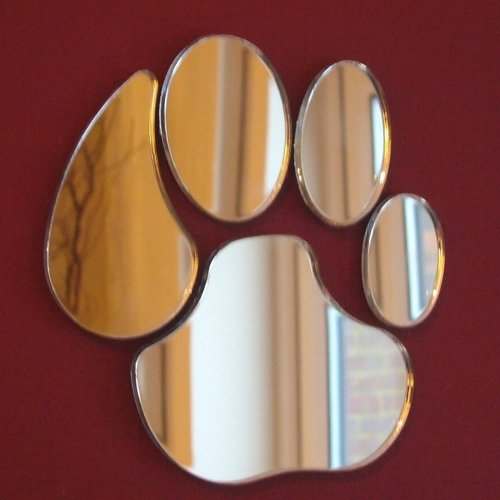 Super Cool Creations Pair of Lion Paw Mirrors - 12cm