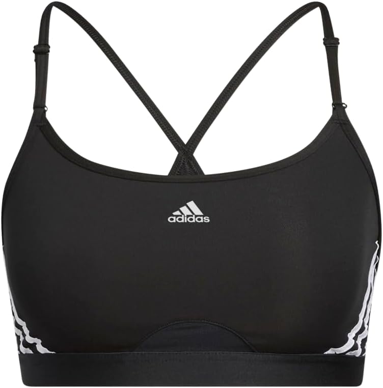 Womens Training Light Support 3 Stripe Bra