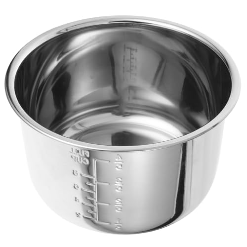 Gatuida Olla de Cocción Eléctrica Interior Inoxidable Repuesto Práctico para Arrocera para y Pasteles Resistente y Duradero