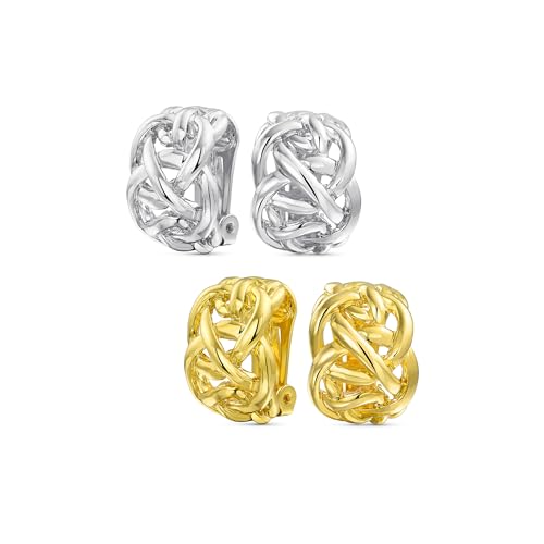 Oreilles non percées résolu avec ces clips demi-créoles nœud celtique