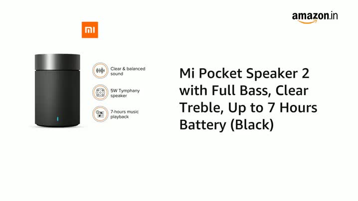 mi pocket speaker 2 specs