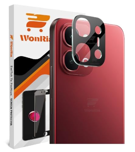 Image of WonRia Pack 1- Back Camera Lens Protector for iQOO Z11x 5G Camera Glass Protector Guard [3D Premium] - Black