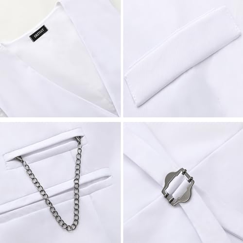 Men's Vest Formal Business Slim Fit Sleeveless Dress Vest Waistcoat4