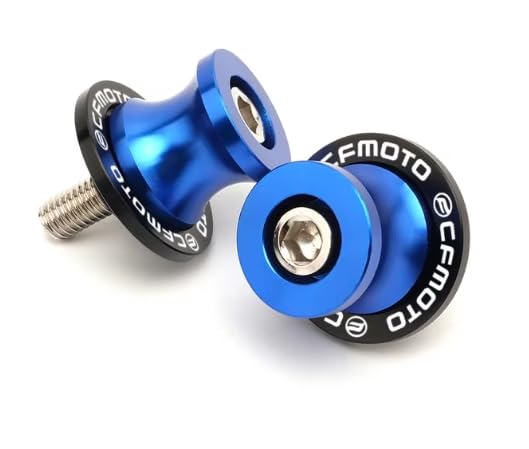 M10x1.25 Swingarm Spools for CFMOTO Ibex 450 450SS/NK 675SS/NK-Blue