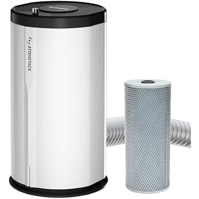 ATOMSTACK D3 Laser Fume Extractor Air Purifier 99.97% HEPA Filtration, Multi-Layer Smoke & Odor Removal with 3-Layer Fume Extractor Filter with Activated Carbon + HEPA Filter for Engraving & Cutting