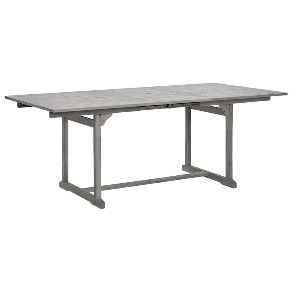 Tavolo da pranzo da giardino allungabile in legno di acacia massiccio, 150-200 x 100 x 75 cm, per esterni