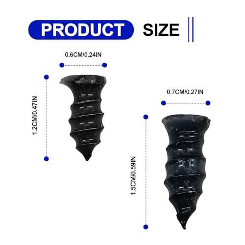Image of Tire Repair Nails,Tire Screw Plug Fast Tool Self-Service Tire Repair Nail,for Car, Truck, Jeep,Tractor, Motorcycle, ATV tire Puncture Repair,Vacuum Tyre Repair Screws Fast Repair Kits (60)